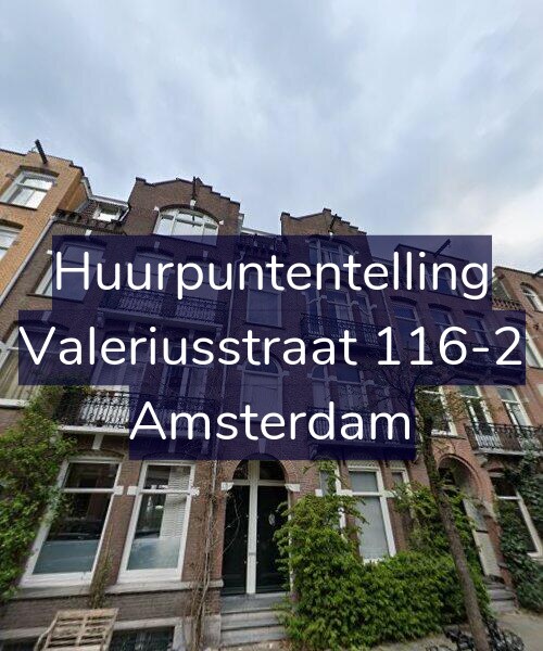 Foto gevel Huurpuntentelling voor Valeriusstraat 116-2, Amsterdam