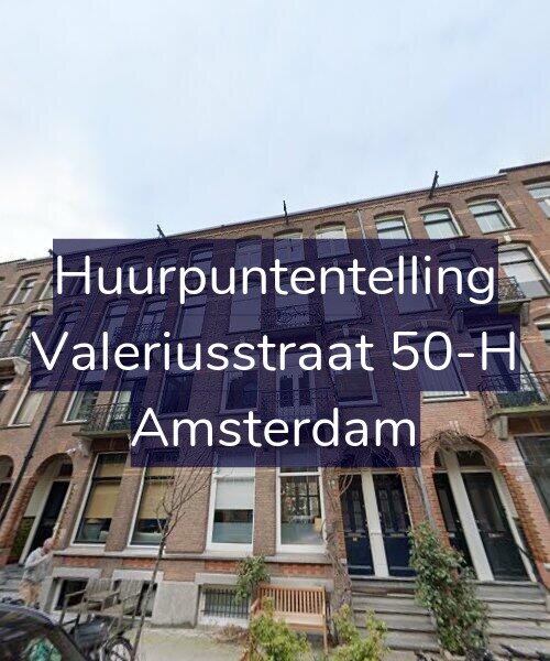 Foto gevel Huurpuntentelling voor Valeriusstraat 50-H, Amsterdam