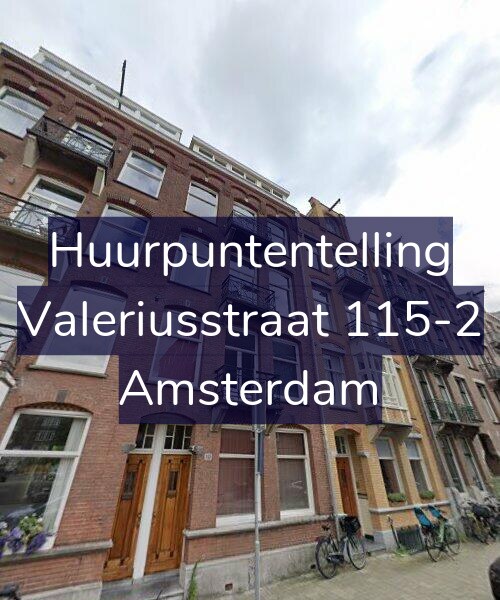 Foto gevel Huurpuntentelling voor Valeriusstraat 115-2, Amsterdam