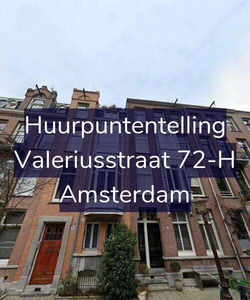 Foto gevel Huurpuntentelling voor Valeriusstraat 72-H, Amsterdam