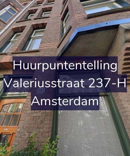Foto gevel Huurpuntentelling voor Valeriusstraat 237-H, Amsterdam
