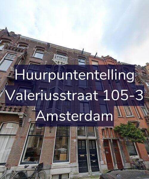 Foto gevel Huurpuntentelling voor Valeriusstraat 105-3, Amsterdam