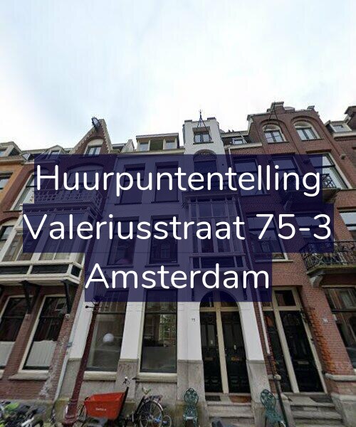Foto gevel Huurpuntentelling voor Valeriusstraat 75-3, Amsterdam