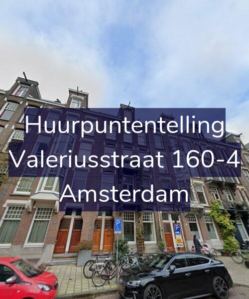 Foto gevel Huurpuntentelling voor Valeriusstraat 160-4, Amsterdam