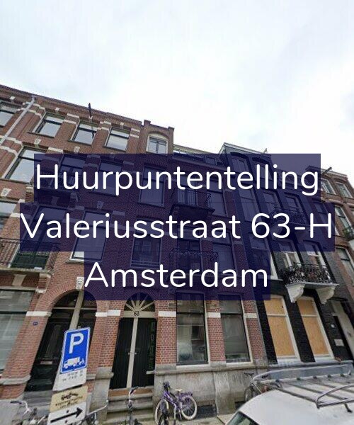 Foto gevel Huurpuntentelling voor Valeriusstraat 63-H, Amsterdam
