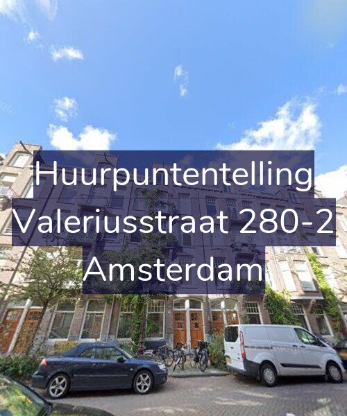 Foto gevel Huurpuntentelling voor Valeriusstraat 280-2, Amsterdam