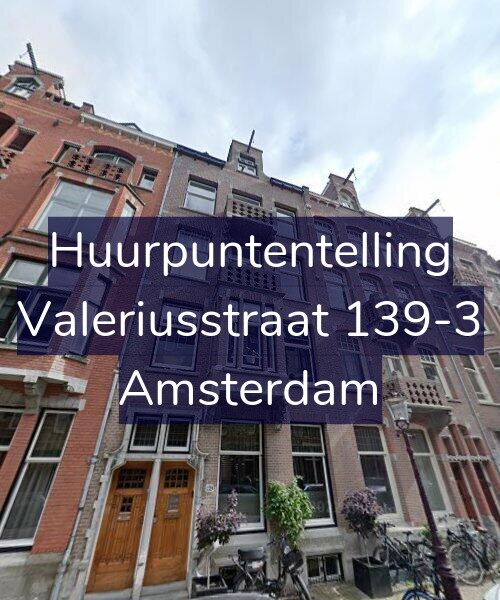 Foto gevel Huurpuntentelling voor Valeriusstraat 139-3, Amsterdam