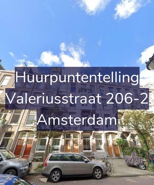 Foto gevel Huurpuntentelling voor Valeriusstraat 206-2, Amsterdam