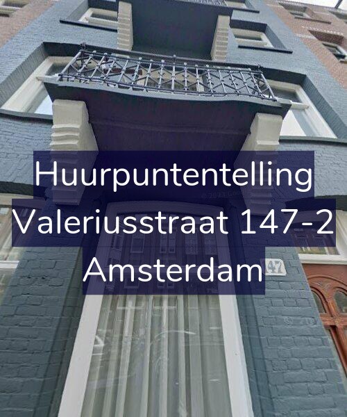 Foto gevel Huurpuntentelling voor Valeriusstraat 147-2, Amsterdam