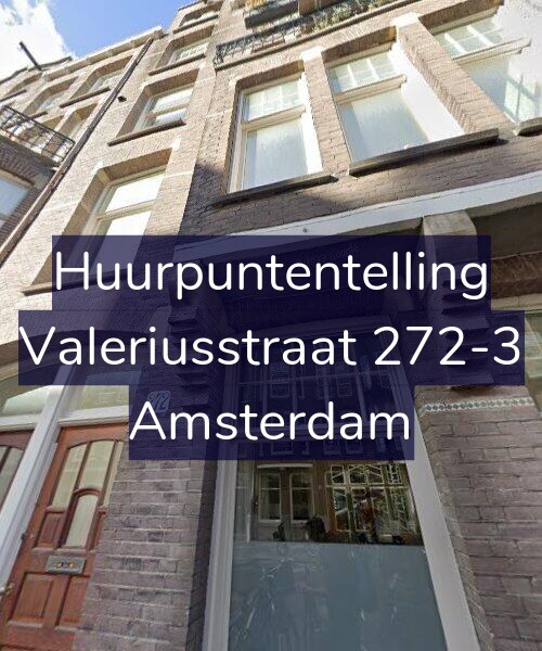 Foto gevel Huurpuntentelling voor Valeriusstraat 272-3, Amsterdam