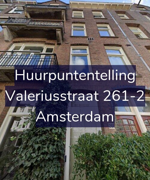 Foto gevel Huurpuntentelling voor Valeriusstraat 261-2, Amsterdam
