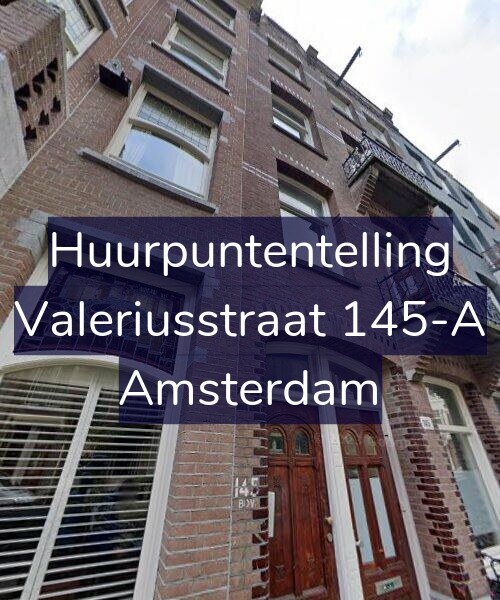 Foto gevel Huurpuntentelling voor Valeriusstraat 145-A, Amsterdam