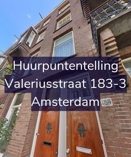 Foto gevel Huurpuntentelling voor Valeriusstraat 183-3, Amsterdam