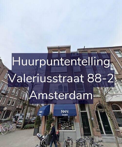 Foto gevel Huurpuntentelling voor Valeriusstraat 88-2, Amsterdam