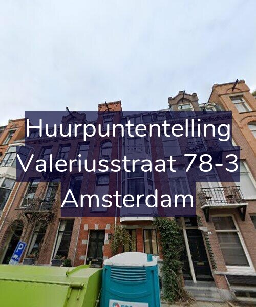 Foto gevel Huurpuntentelling voor Valeriusstraat 78-3, Amsterdam
