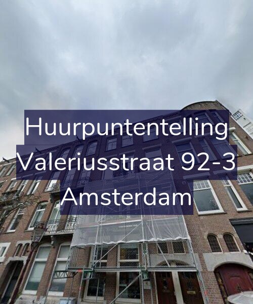 Foto gevel Huurpuntentelling voor Valeriusstraat 92-3, Amsterdam