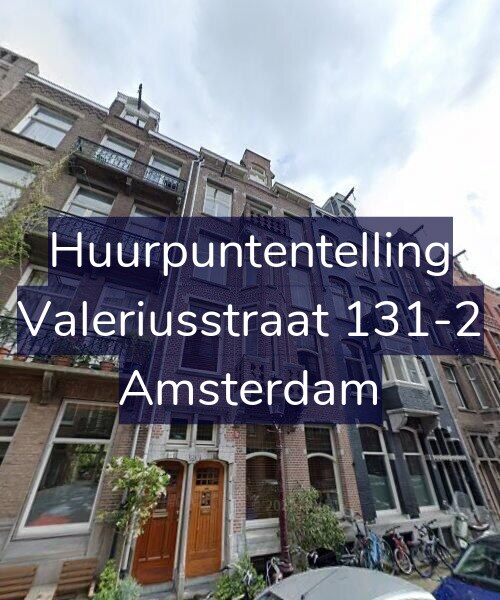 Foto gevel Huurpuntentelling voor Valeriusstraat 131-2, Amsterdam
