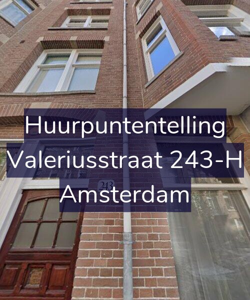 Foto gevel Huurpuntentelling voor Valeriusstraat 243-H, Amsterdam