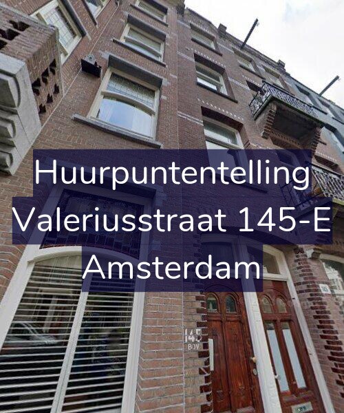 Foto gevel Huurpuntentelling voor Valeriusstraat 145-E, Amsterdam