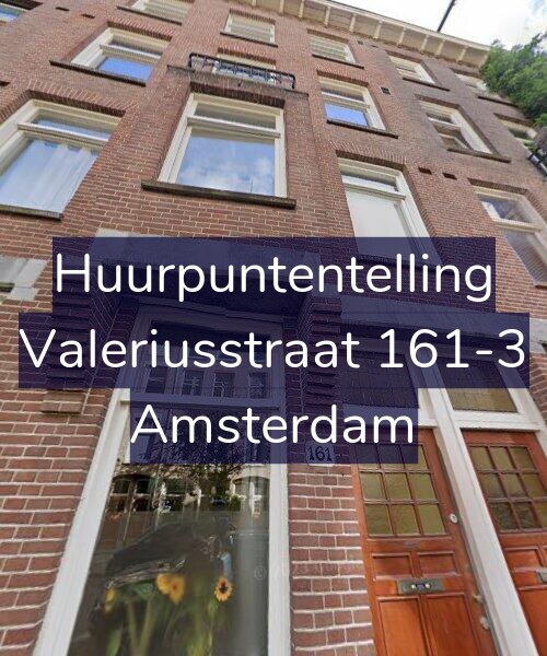 Foto gevel Huurpuntentelling voor Valeriusstraat 161-3, Amsterdam