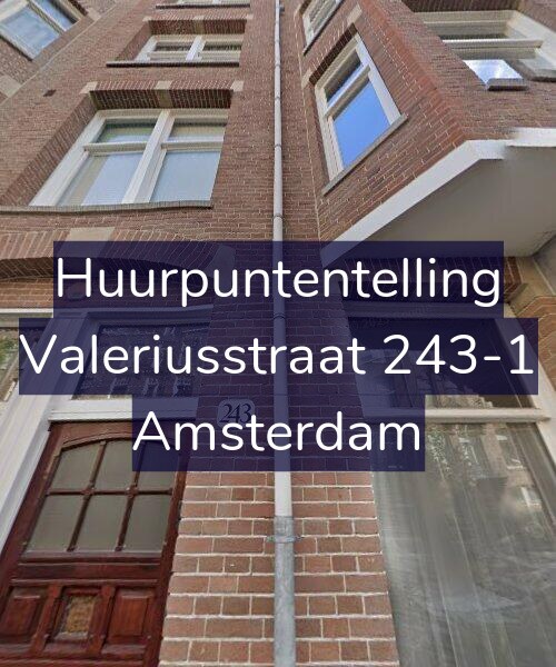 Foto gevel Huurpuntentelling voor Valeriusstraat 243-1, Amsterdam