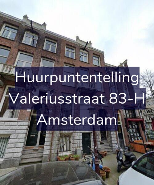 Foto gevel Huurpuntentelling voor Valeriusstraat 83-H, Amsterdam