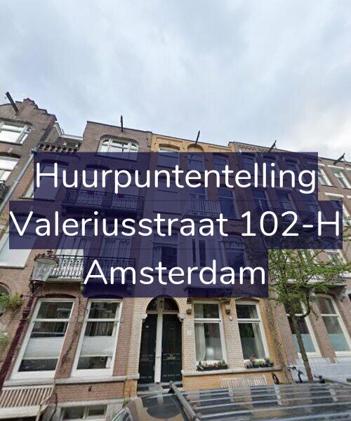 Foto gevel Huurpuntentelling voor Valeriusstraat 102-H, Amsterdam