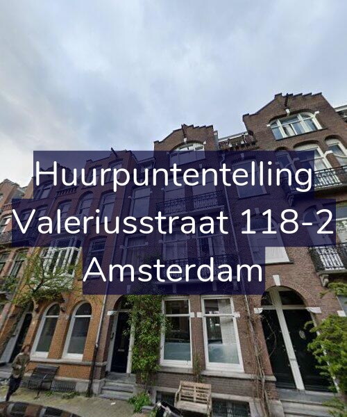 Foto gevel Huurpuntentelling voor Valeriusstraat 118-2, Amsterdam