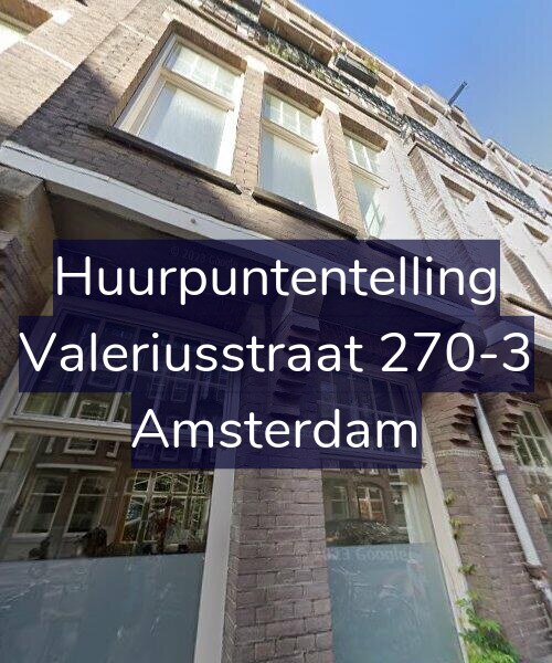 Foto gevel Huurpuntentelling voor Valeriusstraat 270-3, Amsterdam