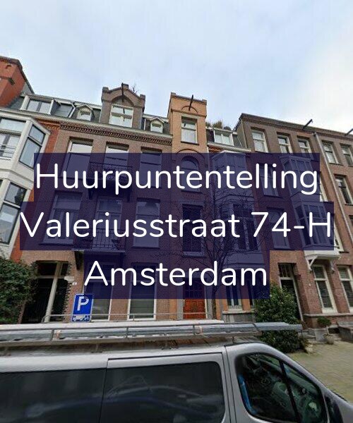 Foto gevel Huurpuntentelling voor Valeriusstraat 74-H, Amsterdam