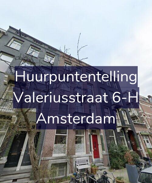 Foto gevel Huurpuntentelling voor Valeriusstraat 6-H, Amsterdam