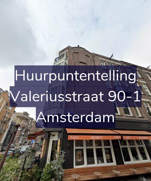 Foto gevel Huurpuntentelling voor Valeriusstraat 90-1, Amsterdam