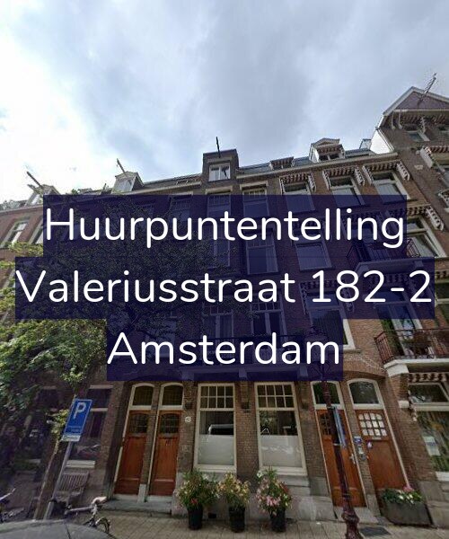 Foto gevel Huurpuntentelling voor Valeriusstraat 182-2, Amsterdam