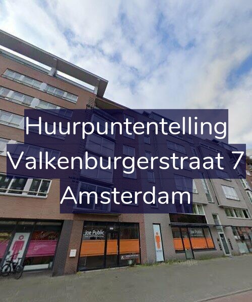 Foto gevel Huurpuntentelling voor Valkenburgerstraat 7, Amsterdam