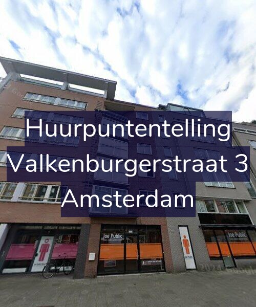 Foto gevel Huurpuntentelling voor Valkenburgerstraat 3, Amsterdam