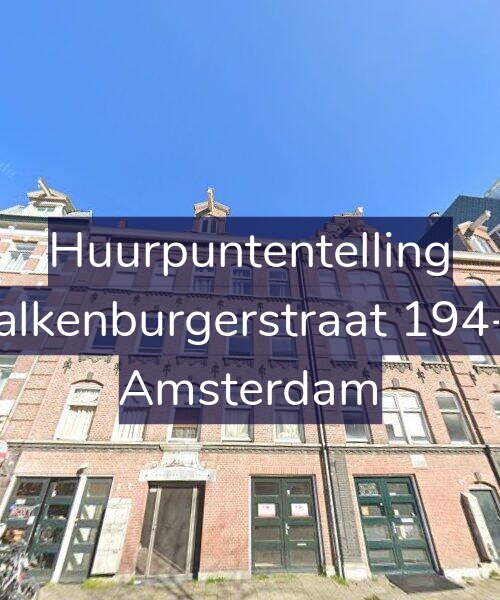 Foto gevel Huurpuntentelling voor Valkenburgerstraat 194-X, Amsterdam