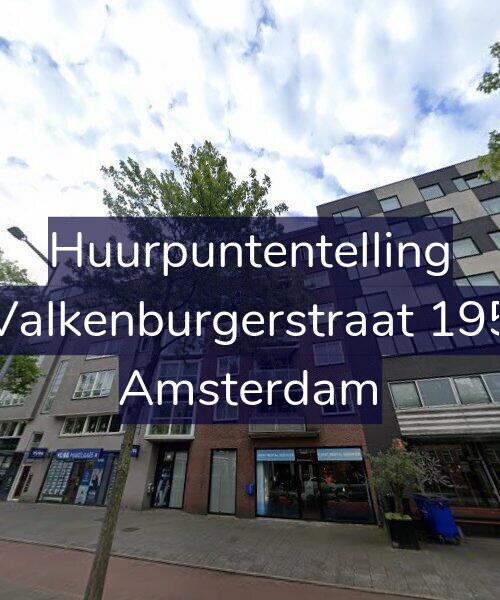 Foto gevel Huurpuntentelling voor Valkenburgerstraat 195, Amsterdam