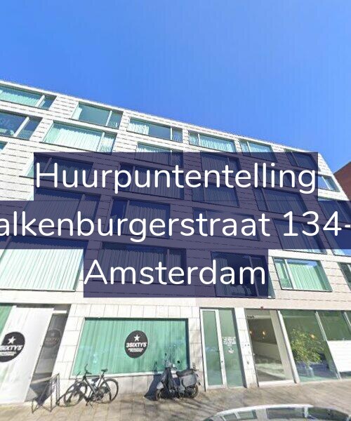 Foto gevel Huurpuntentelling voor Valkenburgerstraat 134-A, Amsterdam