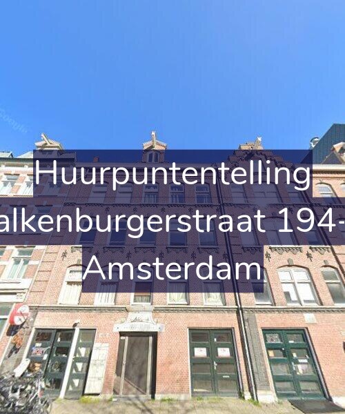 Foto gevel Huurpuntentelling voor Valkenburgerstraat 194-A, Amsterdam