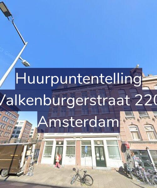 Foto gevel Huurpuntentelling voor Valkenburgerstraat 220, Amsterdam
