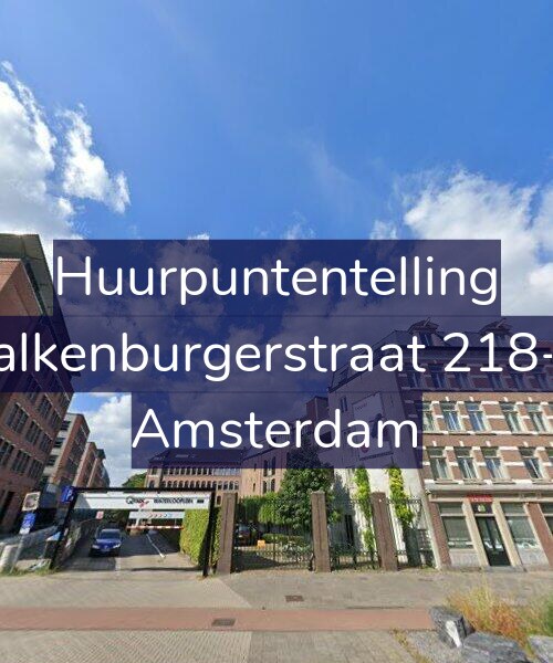 Foto gevel Huurpuntentelling voor Valkenburgerstraat 218-A, Amsterdam