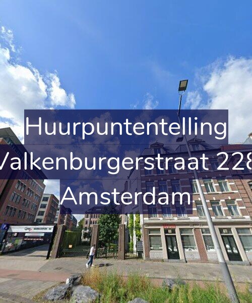 Foto gevel Huurpuntentelling voor Valkenburgerstraat 228, Amsterdam
