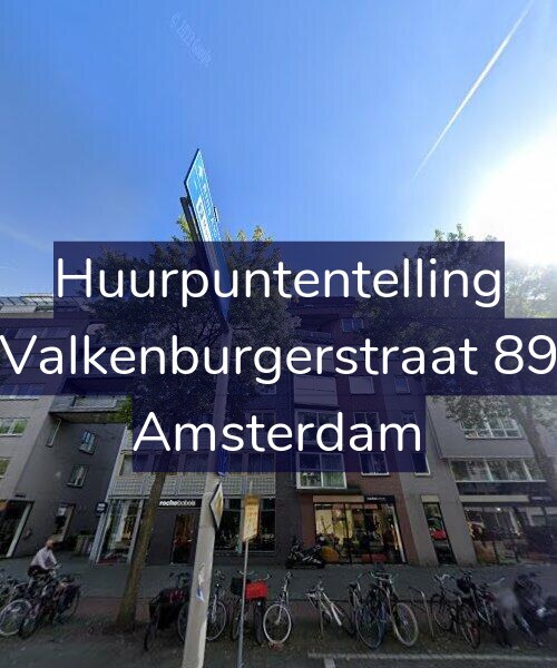 Foto gevel Huurpuntentelling voor Valkenburgerstraat 89, Amsterdam