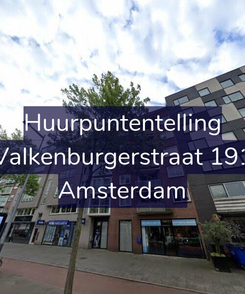 Foto gevel Huurpuntentelling voor Valkenburgerstraat 191, Amsterdam