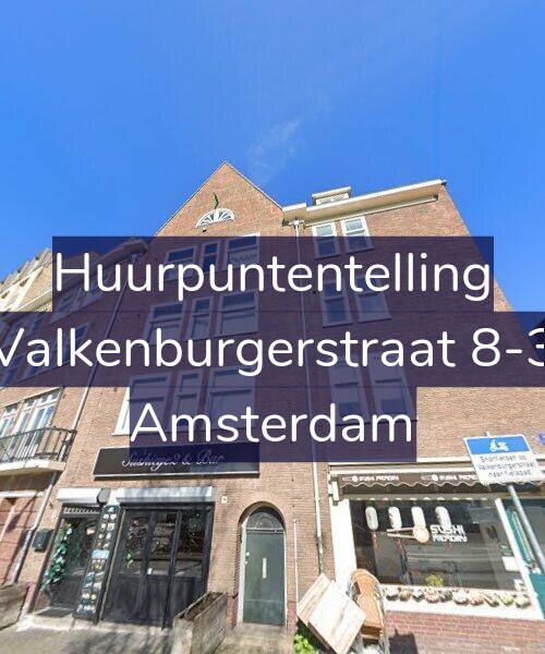 Foto gevel Huurpuntentelling voor Valkenburgerstraat 8-3, Amsterdam