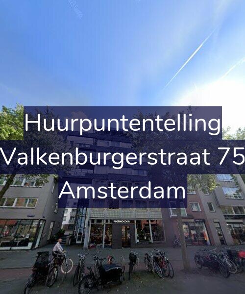 Foto gevel Huurpuntentelling voor Valkenburgerstraat 75, Amsterdam