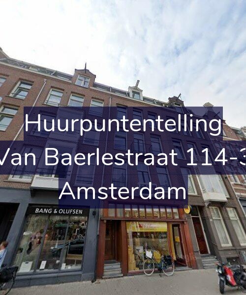 Foto gevel Huurpuntentelling voor Van Baerlestraat 114-3, Amsterdam