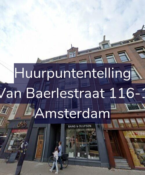 Foto gevel Huurpuntentelling voor Van Baerlestraat 116-1, Amsterdam