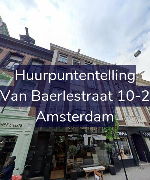 Foto gevel Huurpuntentelling voor Van Baerlestraat 10-2, Amsterdam