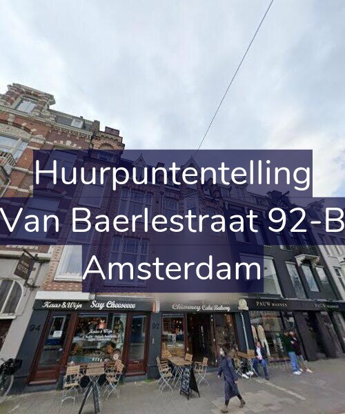 Foto gevel Huurpuntentelling voor Van Baerlestraat 92-B, Amsterdam